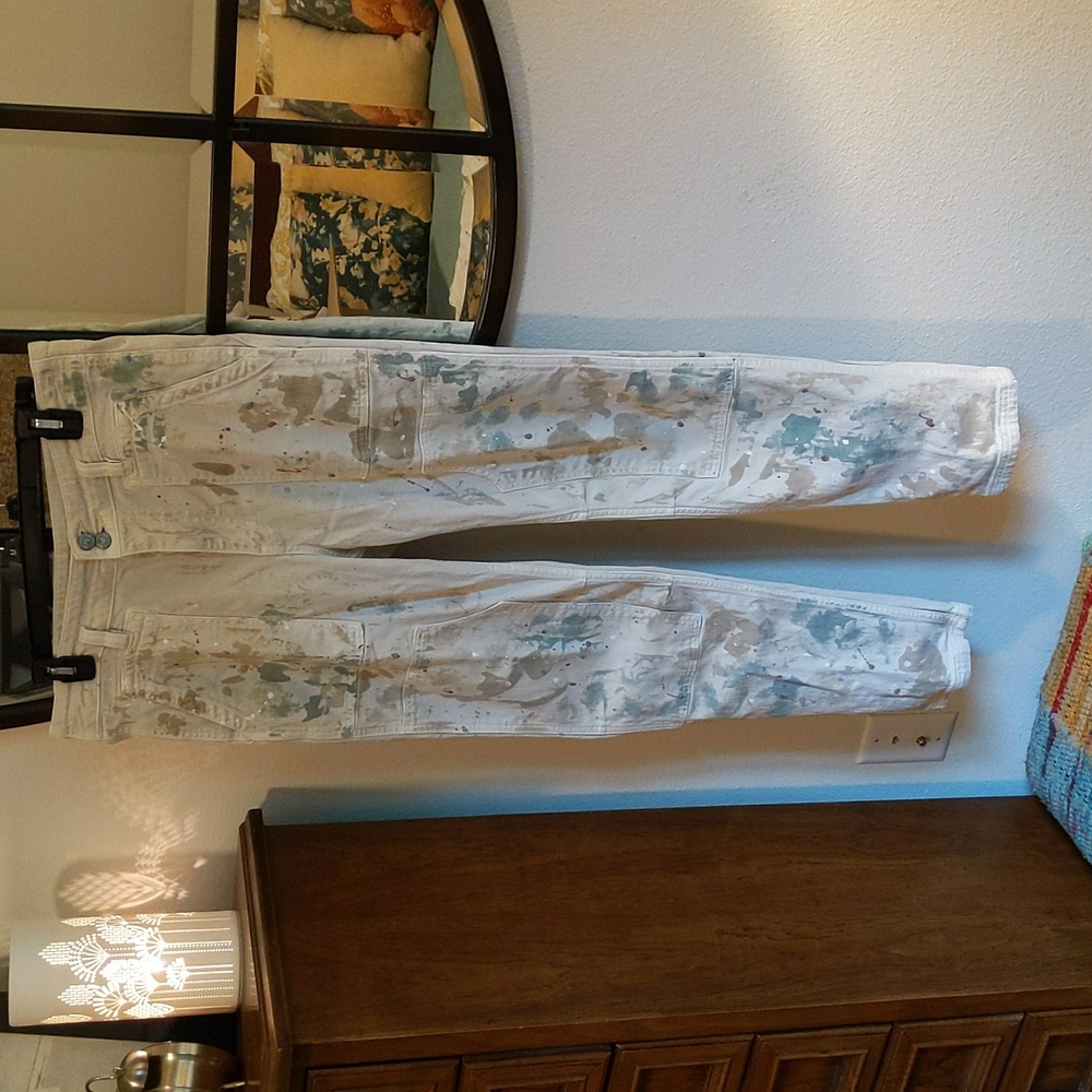 Anthropologie canvas utility pants